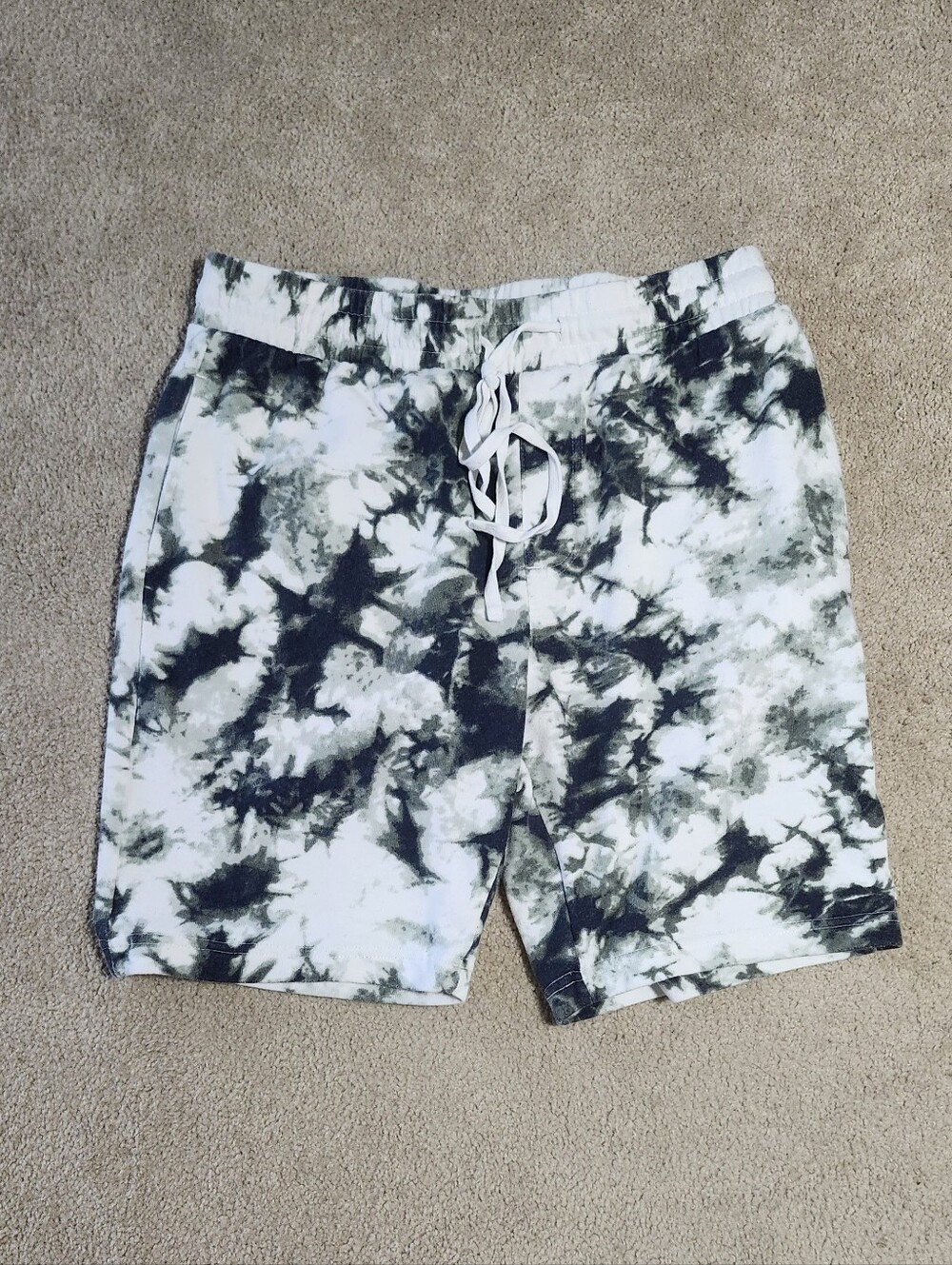 Brooklyn Cloth Utility Shorts Men's S Multicolor Camo Fleece Lined Drawstring